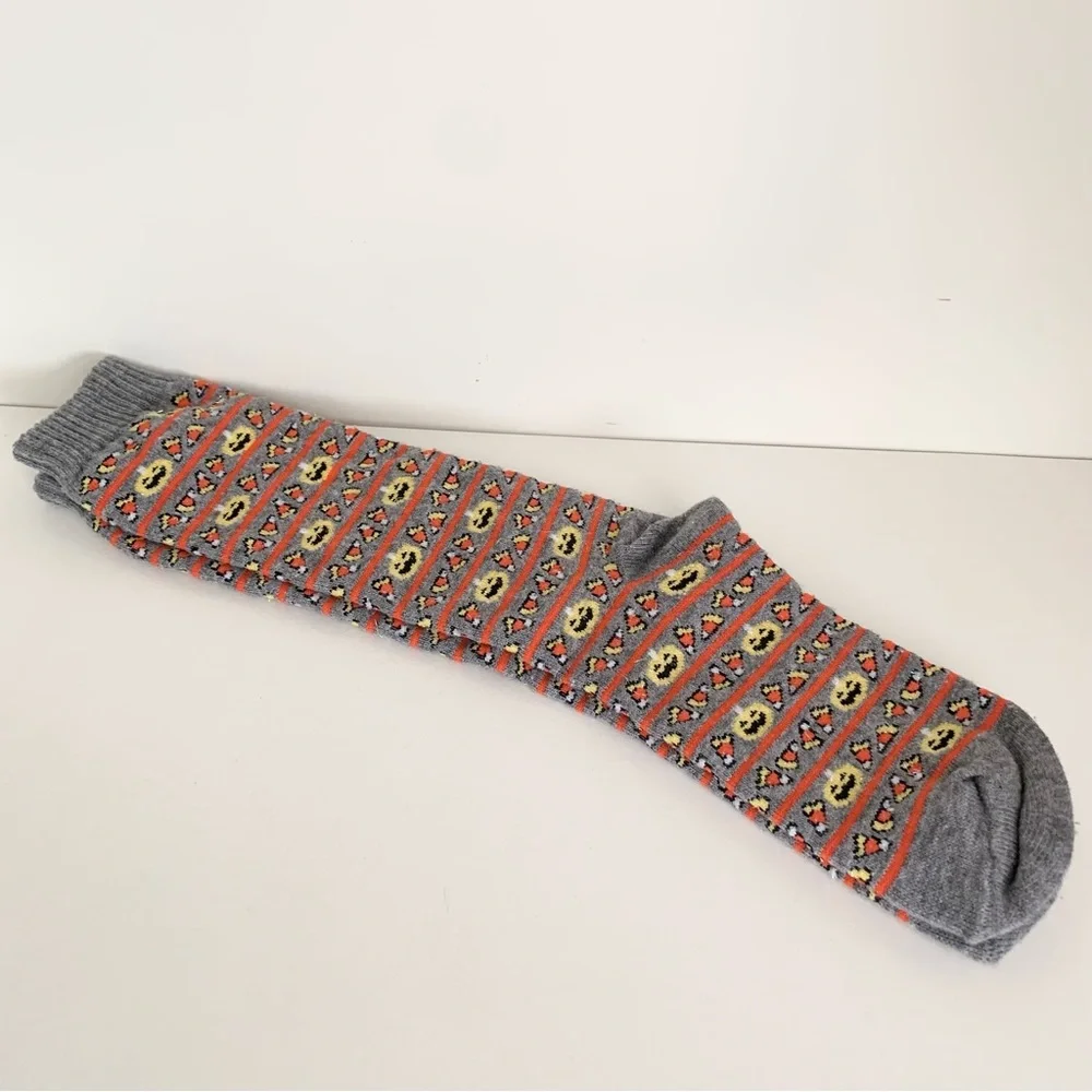 Vintage Halloween glitter socks candy corn and Jack o lanterns